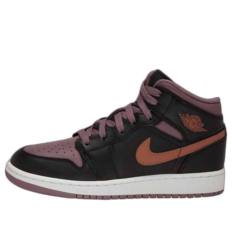 Air Jordan 1 Mid SE 'Black Sky J Mauve' FB9911-008 Signature Shoe