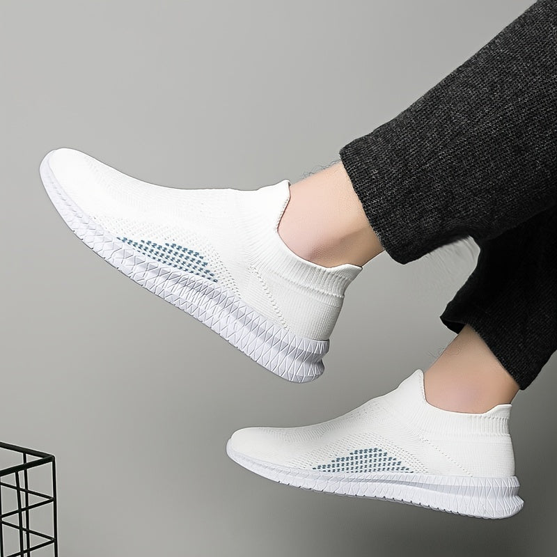 Breathable Lightweight Slip On Casual Shoes, Soft Sole