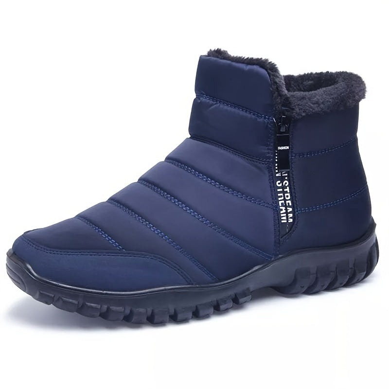 Waterproof Snow Boots, Warm Fleece Cozy Outdoor Hiking