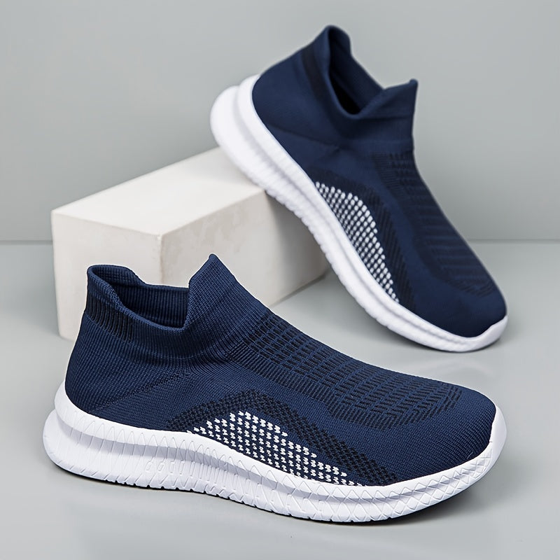Breathable Lightweight Slip On Casual Shoes, Soft Sole