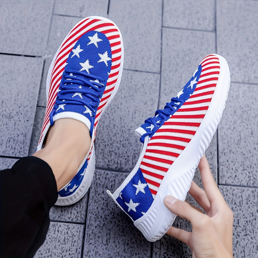 Slip-on Sneakers, Stars And Stripes Athletic Shoes