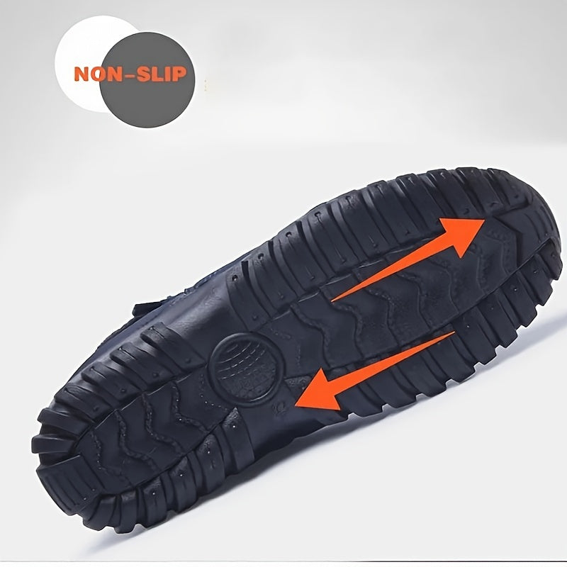 Waterproof Snow Boots, Warm Fleece Cozy Outdoor Hiking