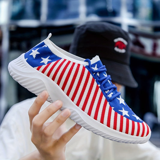 Slip-on Sneakers, Stars And Stripes Athletic Shoes