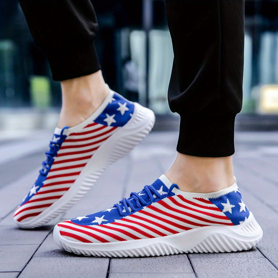 Slip-on Sneakers, Stars And Stripes Athletic Shoes