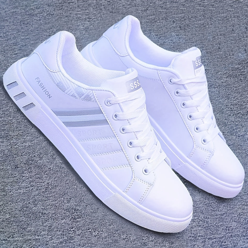 Trendy Casual Strips Lace Up Sneakers, Assorted Colors